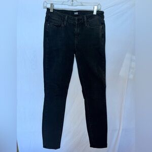 PAIGE Black Skinny Women's Jeans ankle staple denim